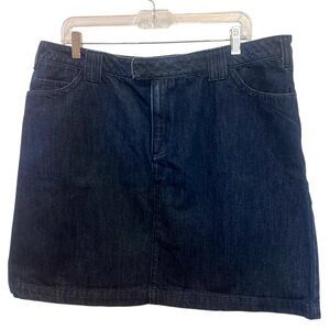 Eddie Bauer Jean Skirt Specially Dyed dark denim 2009 - Size 18